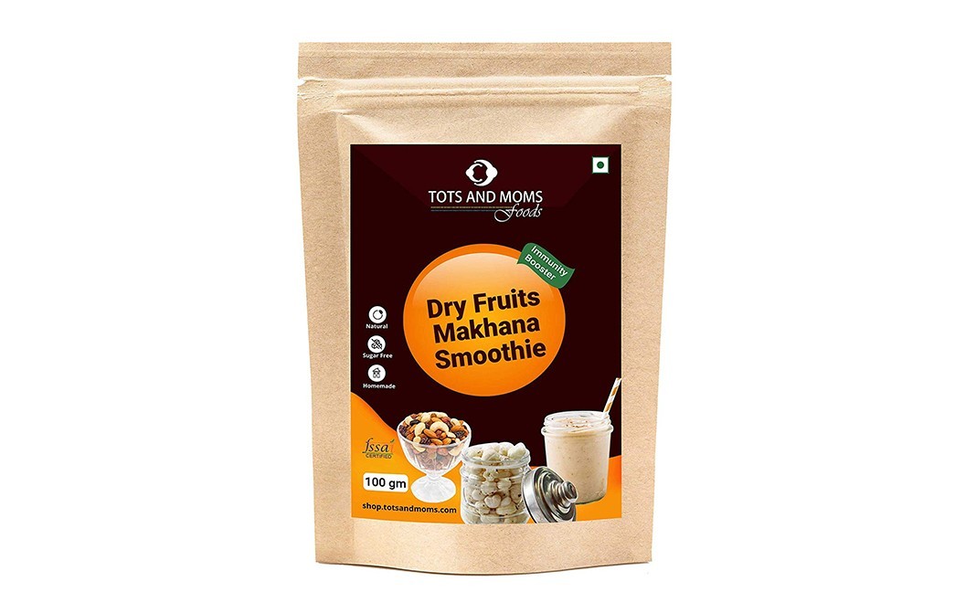 Tots And Moms Foods Dry Fruits Makhana Smoothie   Pack  100 grams